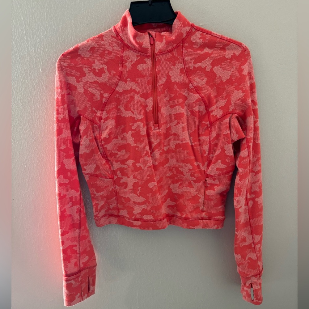 Lululemon Rulu Run Cropped Half Zip